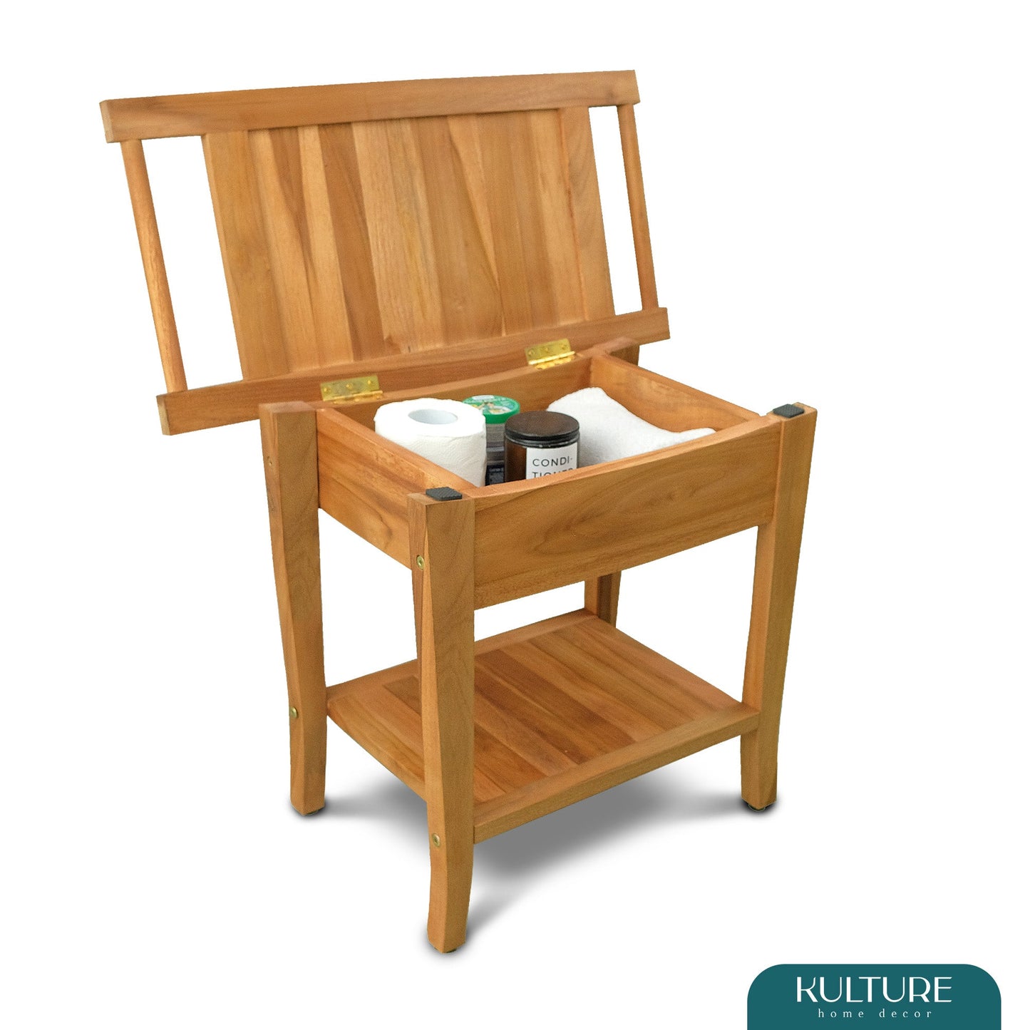 Teak Shower Bench - 24 inch