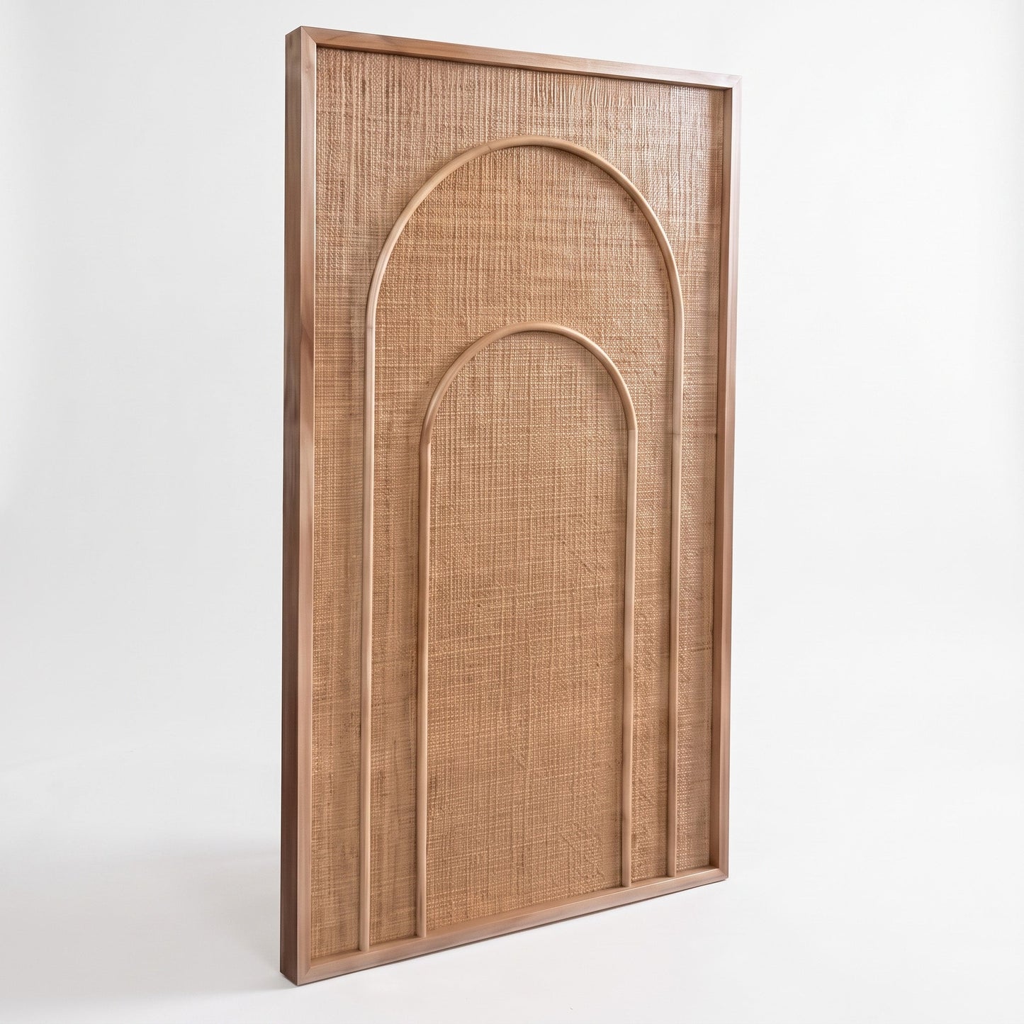 Handwoven Rattan Wall Panel 'Lontar' - 39 x 24inch