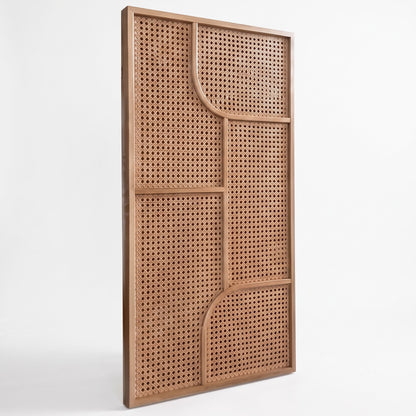 Handwoven Rattan Wall Panel 'Sora' - 39 x 24inch