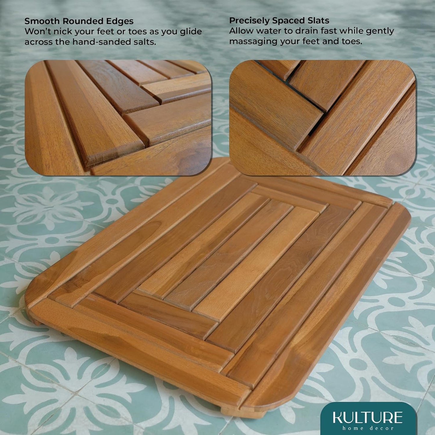 Teak Shower Mat [30x20 inches]