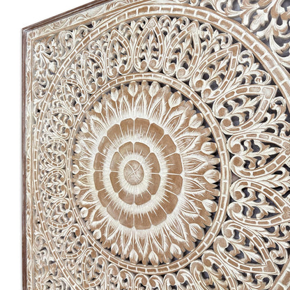 Carved Decorative Panel "Cendana" - Antic Wash - 43 x 43 Inches