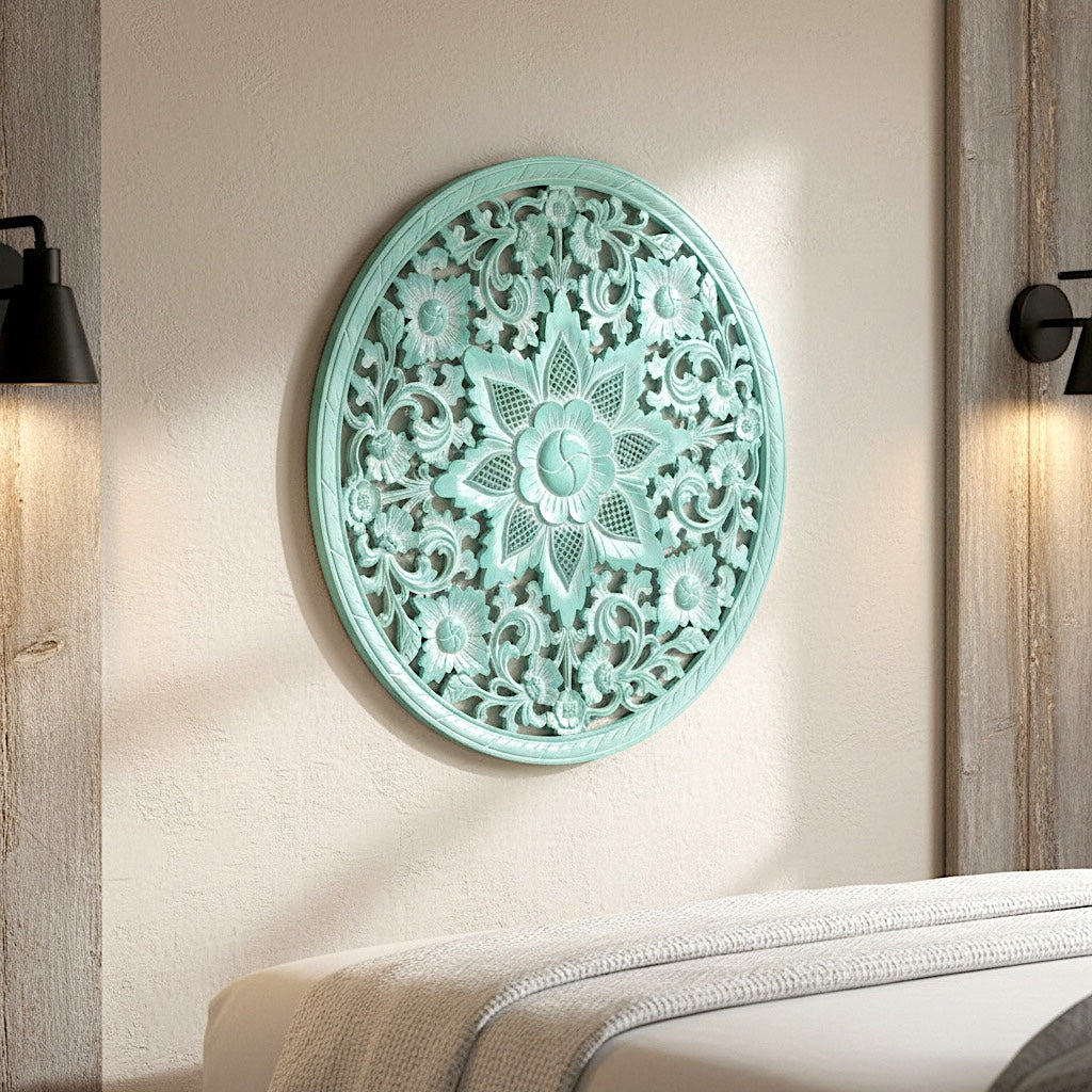 Carved Decorative Mandala "Air" - 31 Inches