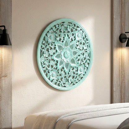 Carved Decorative Mandala "Air" - 31 Inches