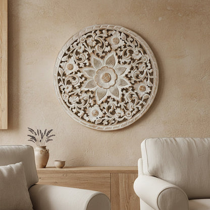 Carved Decorative Mandala "Air" - 31 Inches