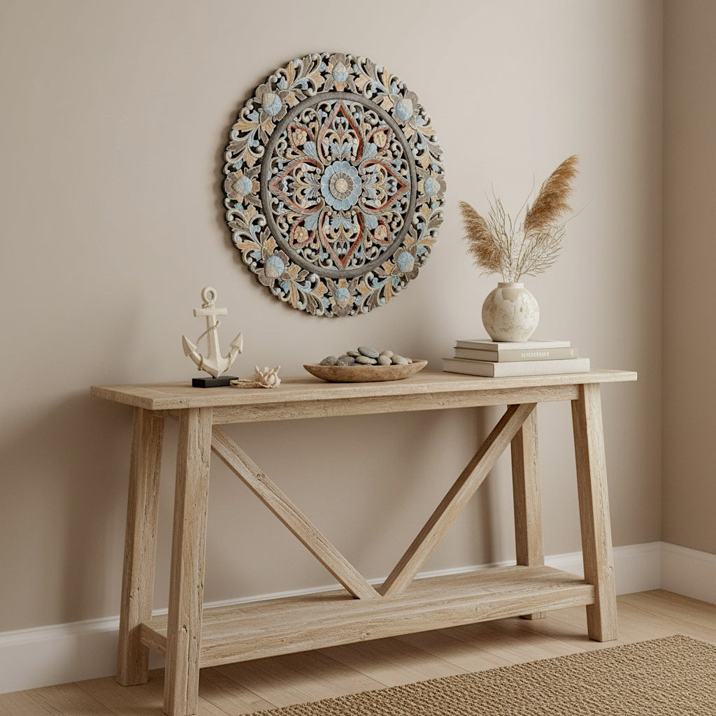 Carved Mandala Decorative Panel "Ayunina" - 40 Inches