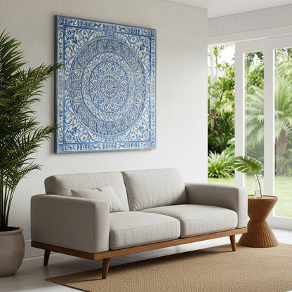 Carved Decorative Panel "Hati" - 40 Inches