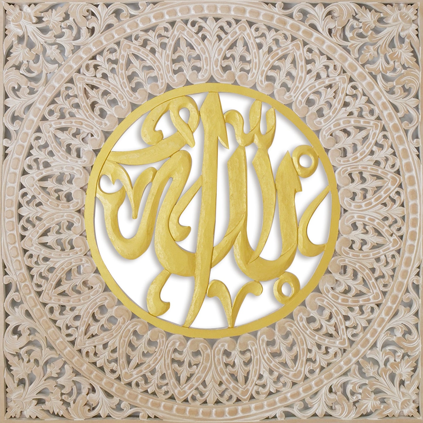 Decorative Panel "Cendana" Islamic - Antic Wash - 39 x 39 Inches