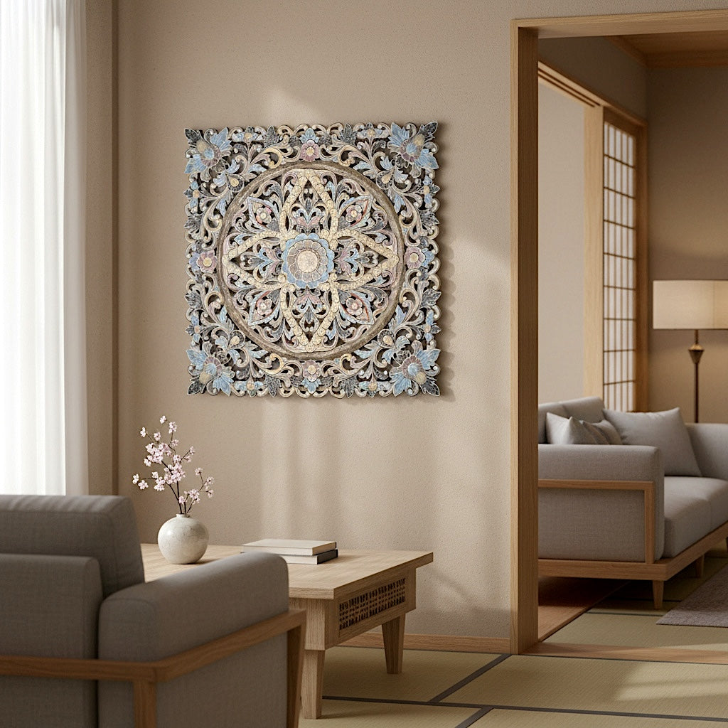 Carved Decorative Panel "Ceningan" - 40 Inches