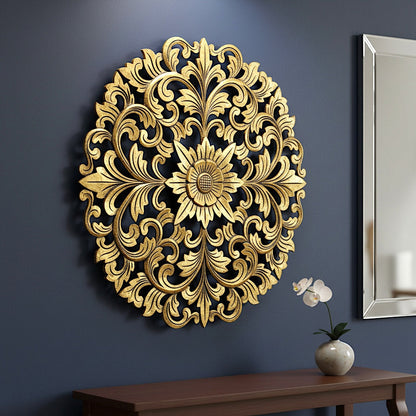 Carved Decorative Panel "Emas" - 31 Inches