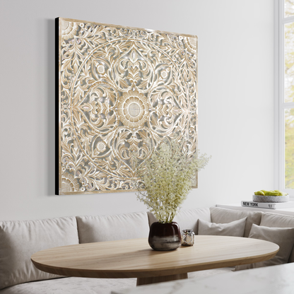 Carved Decorative Panel "Sedap Malam" - 40 Inches