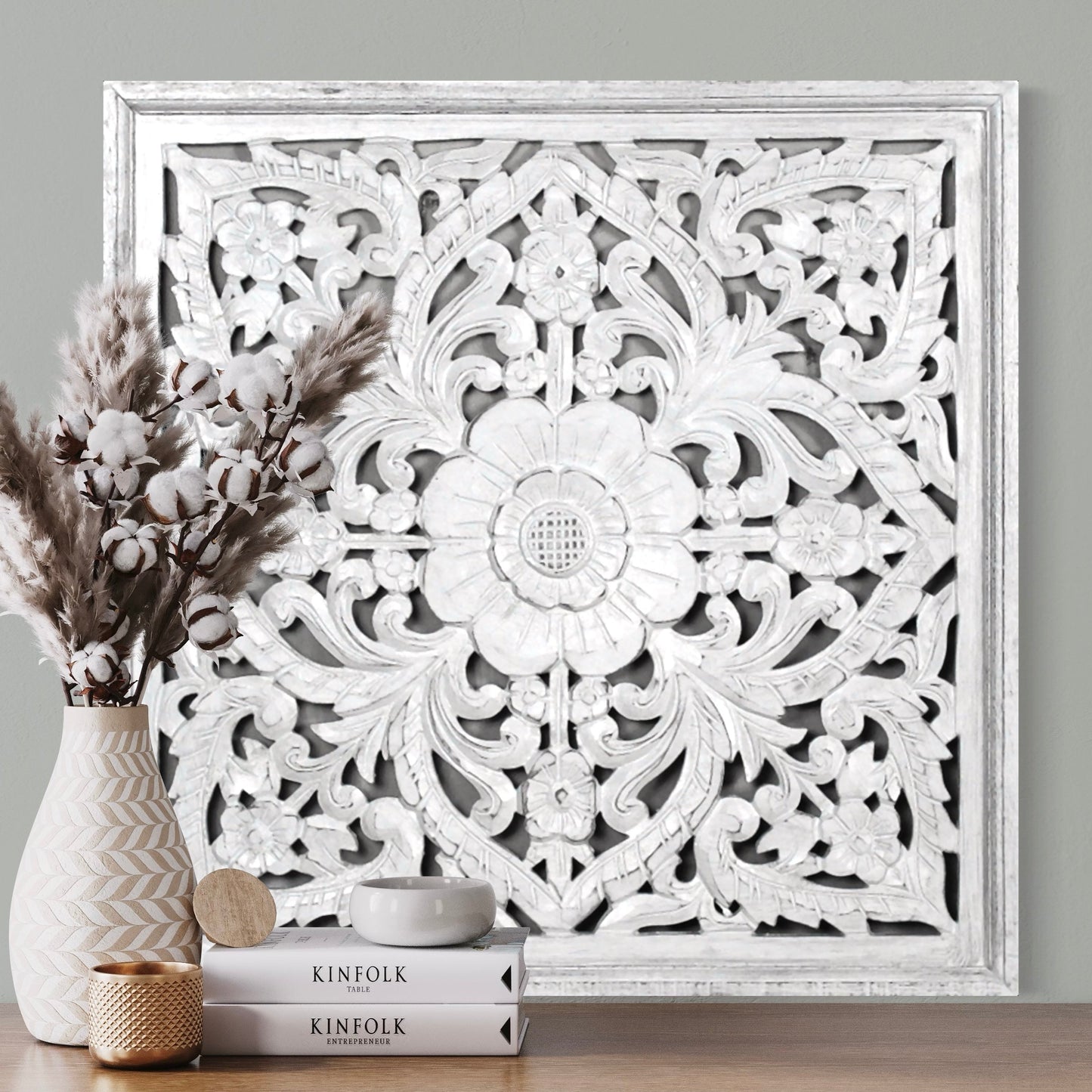 Carved Decorative Panel "Java" - 20 Inches