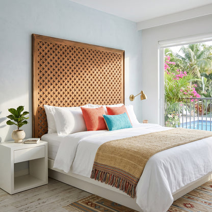 Carved Full Bed Headboard "Jagasatru"