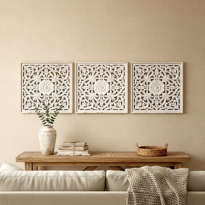 Carved Decorative Panel "Java" - 20 Inches