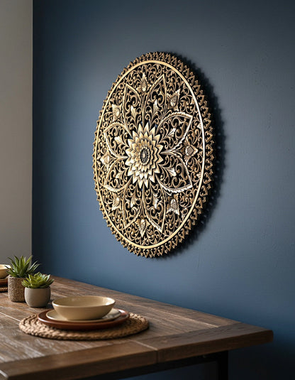 Carved Decorative Mandala "Kejayaan" - 31 Inches