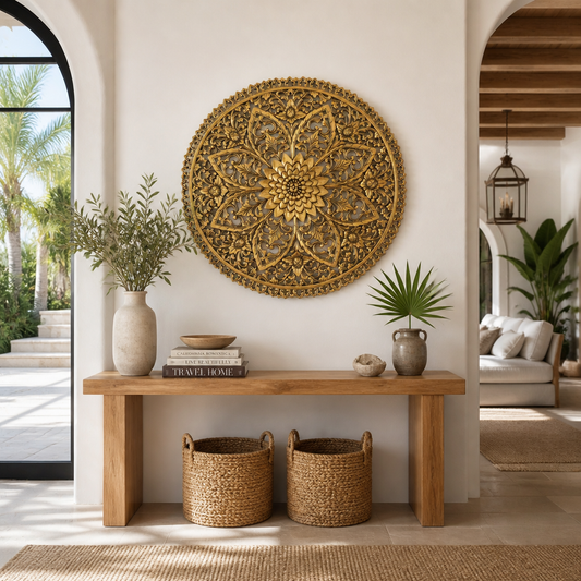 Carved Decorative Mandala "Kejayaan" - 31 Inches