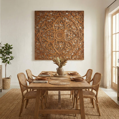 Carved Decorative Panel "Maliku" - 40 Inches
