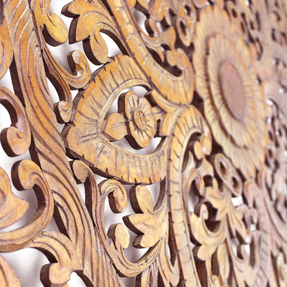 Carved Decorative Panel "Maliku" - 40 Inches
