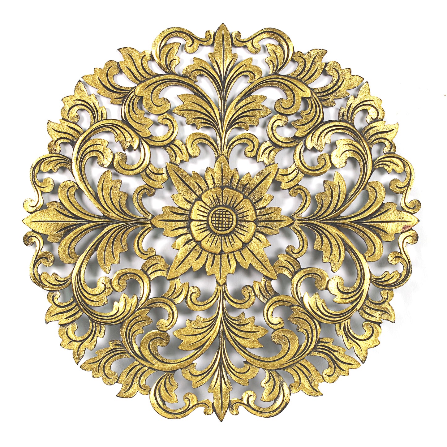 Carved Decorative Panel "Emas" - 23 Inches