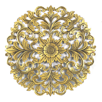 Carved Decorative Panel "Emas" - 23 Inches