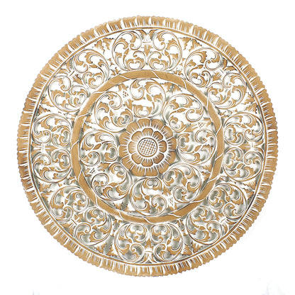 Carved Decorative Mandala "Mawar" - 31 Inches