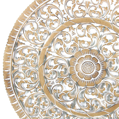 Carved Decorative Mandala "Mawar" - 31 Inches