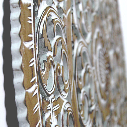 Carved Decorative Mandala "Mawar" - 31 Inches