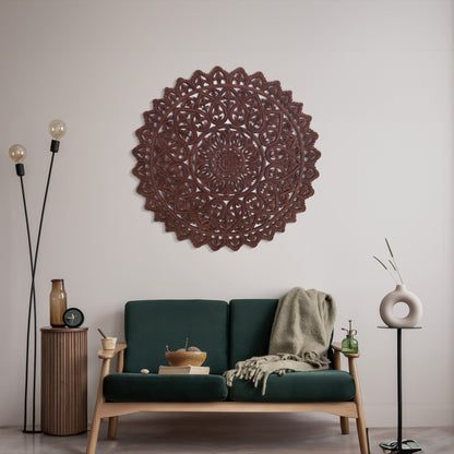 Carved Decorative Mandala "Mahkota"- 40 Inches
