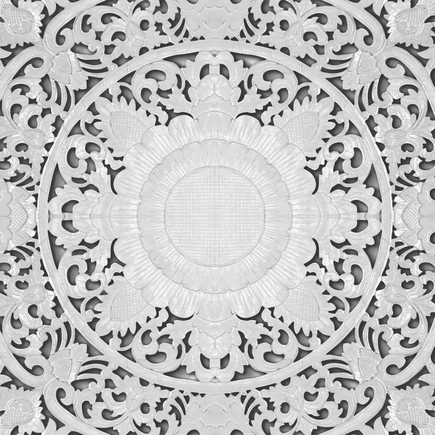 Carved Full Bed Headboard "Matahari"