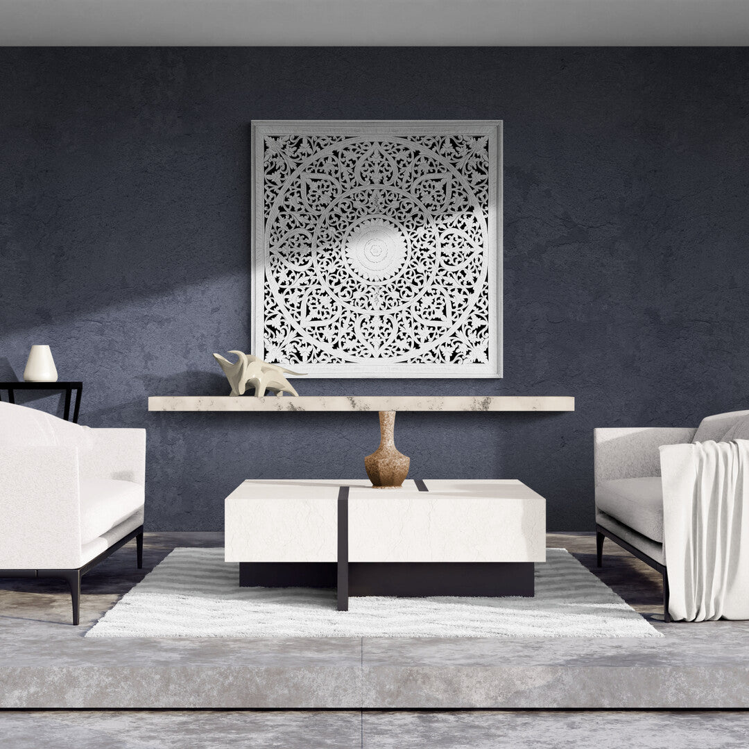 Carved Decorative Panel "Umadewi"- 40 Inches