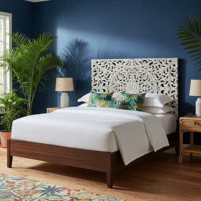 Carved Full Bed Headboard "Murraya"