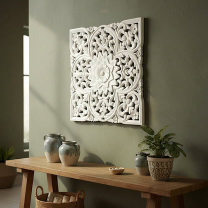Carved Decorative Panel "Papua" - 20 Inches
