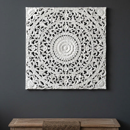 Carved Decorative Panel "Purnama"- 40 Inches
