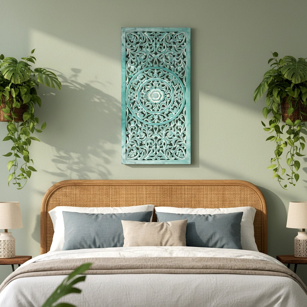 Carved Decorative Panel "Saffron" - 40 Inches