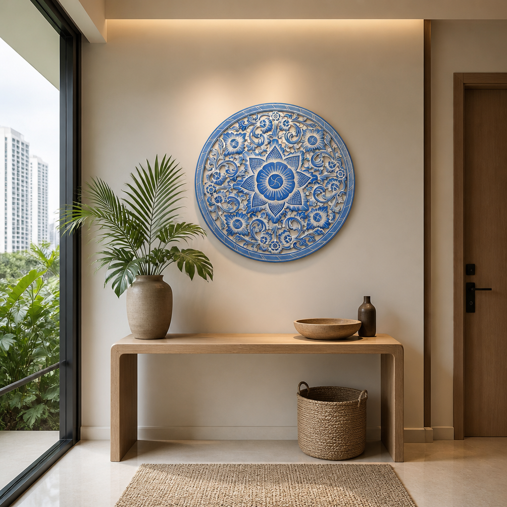 Carved Decorative Mandala "Air" - 31 Inches