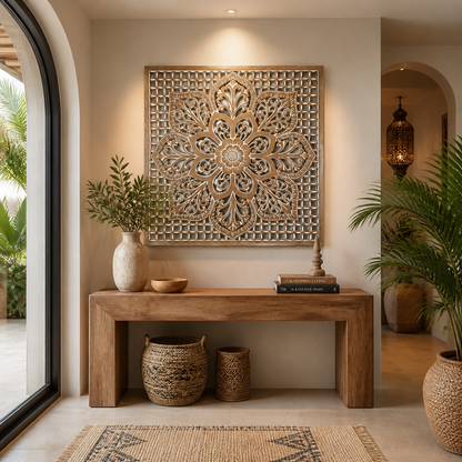 Carved Decorative Panel "Medit" - 40 x 40 inches