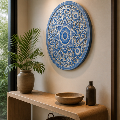 Carved Decorative Mandala "Air" - 31 Inches