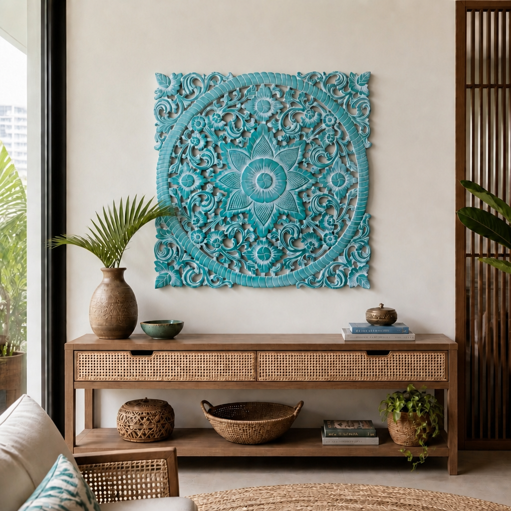 Carved Decorative Panel "Dahun" - 31 Inches