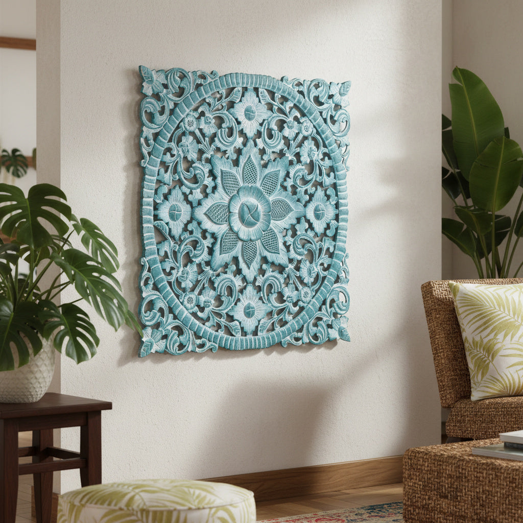Carved Decorative Panel "Dahun" - 31 Inches