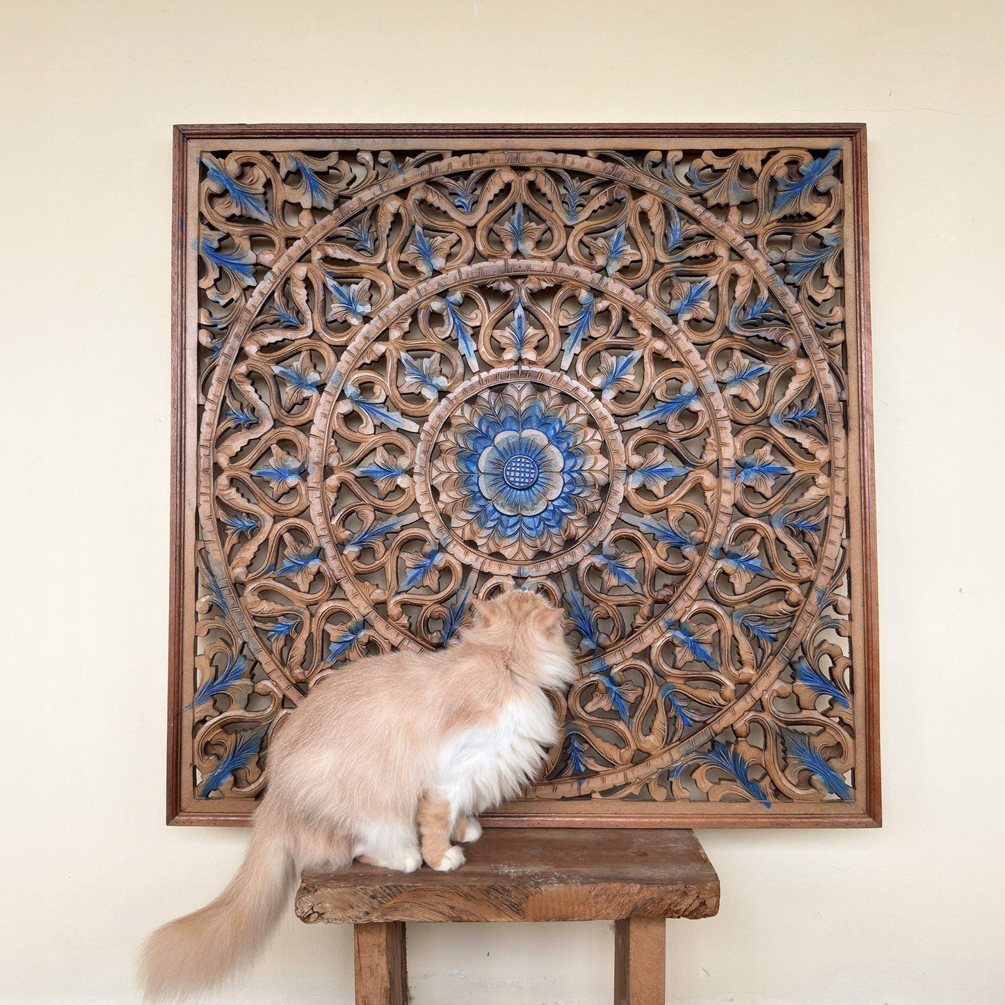 Carved Decorative Panel "Tropis" - 40 x 40 inches