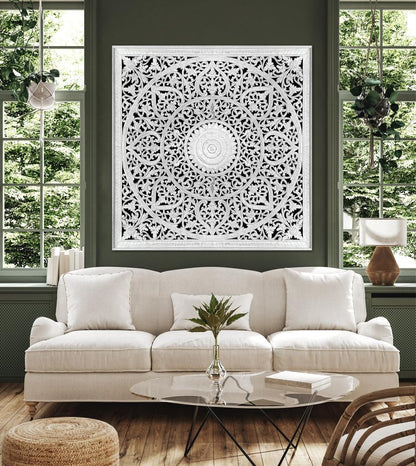 Carved Decorative Panel "Umadewi"- 40 Inches