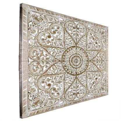 Carved Full Bed Headboard "Jantung"