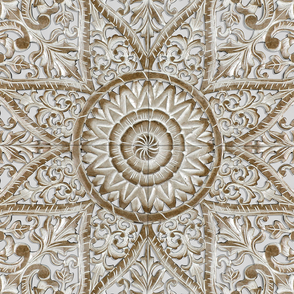 Carved Full Bed Headboard "Jantung"