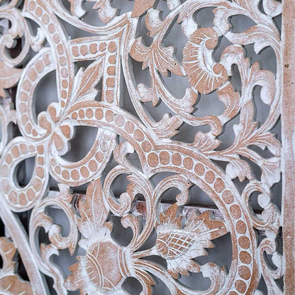 king size mandala bed headboard raflessia antic wash bali design hand carved hand made decorative house furniture wood material decorative wall panels decorative wood panels decorative panel board balinese wall art