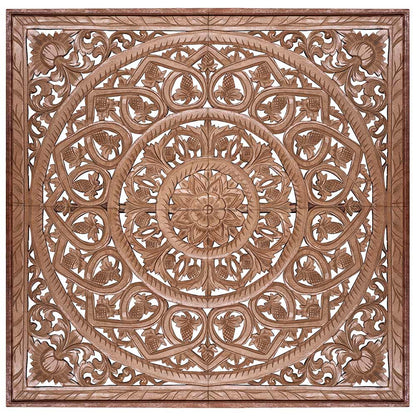 king size mandala bed headboard sidemen natural wash bali design hand carved hand made decorative house furniture wood material decorative wall panels decorative wood panels decorative panel board balinese wall art