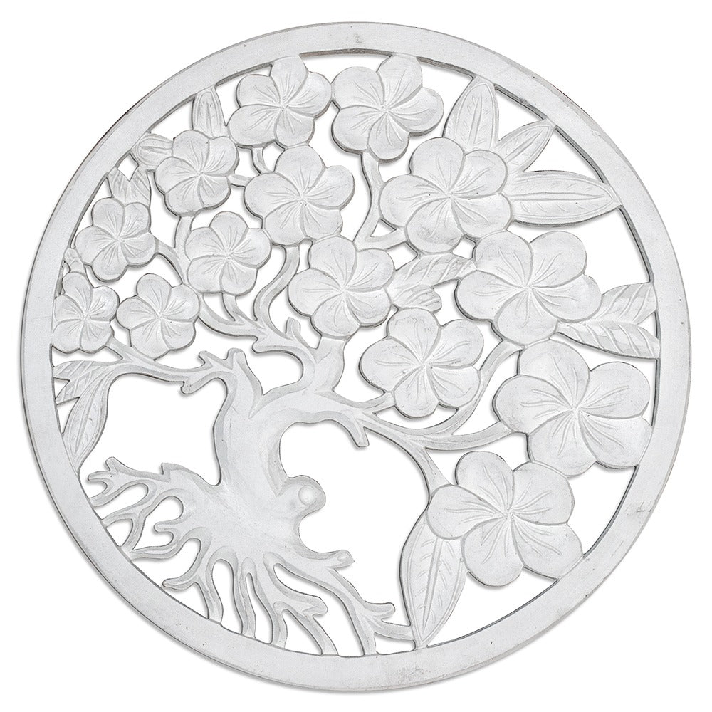 Carved Decorative Panel "Kamboja" - 23 Inches