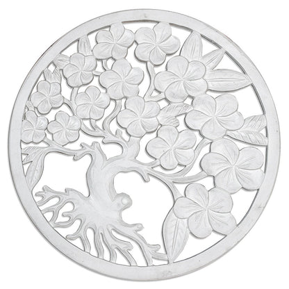 Carved Decorative Panel "Kamboja" - 23 Inches