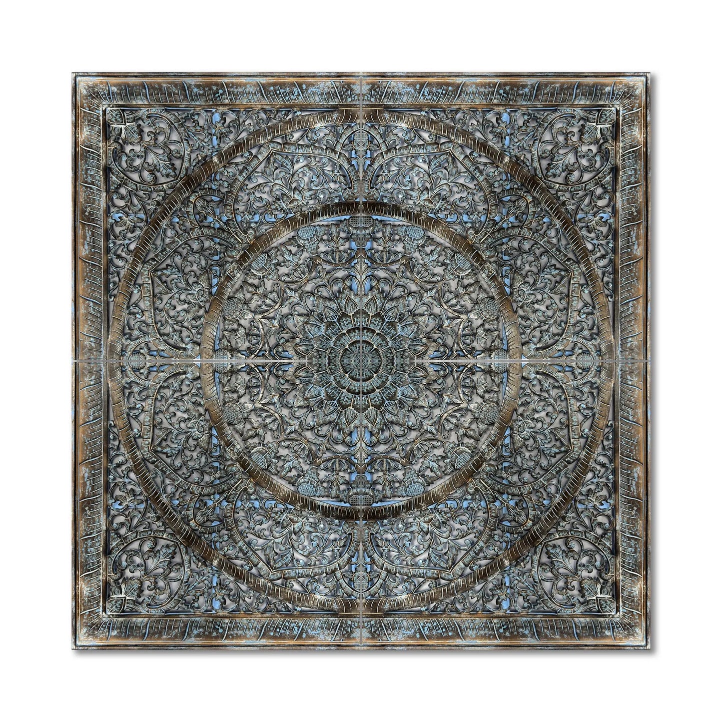 Full Bed Headboard "Manusa" - Blue