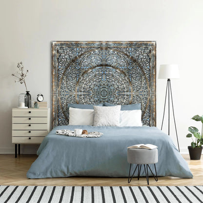 Full Bed Headboard "Manusa" - Blue