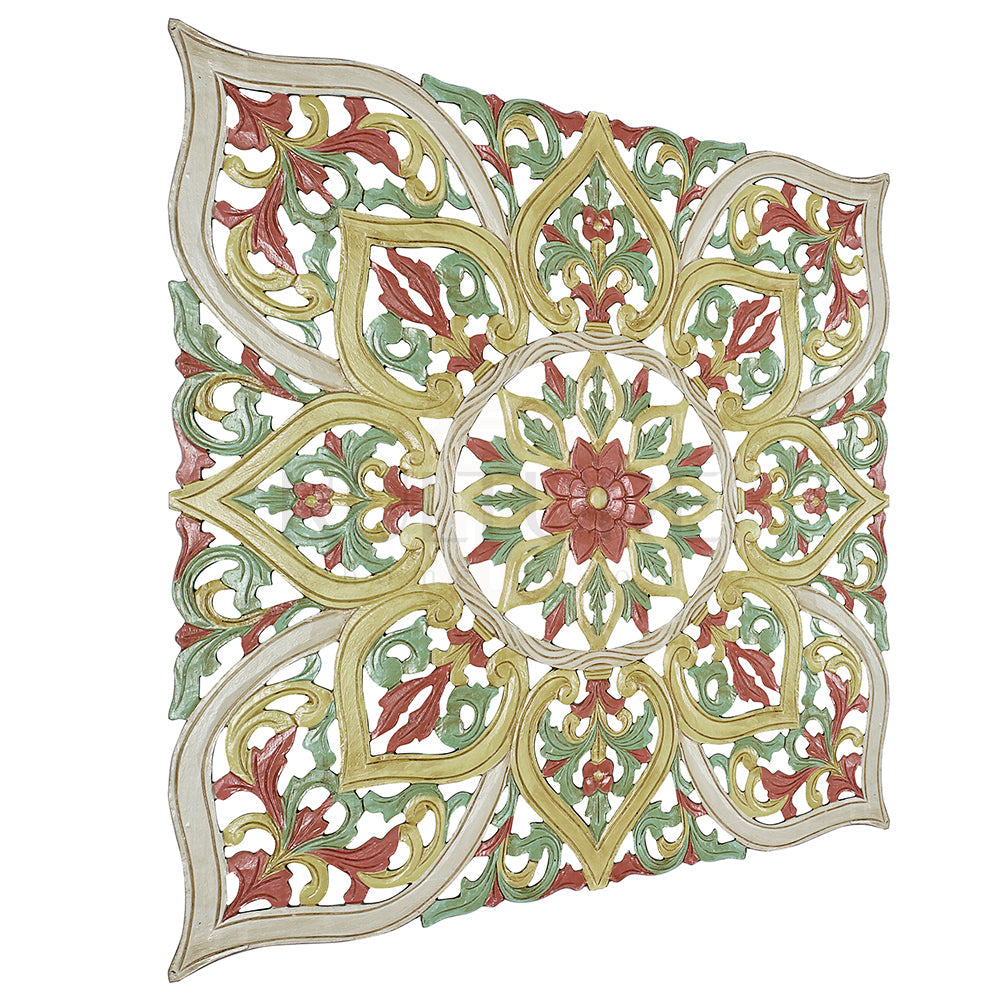 decorative panel impian multicolor pastel wash bali design hand carved hand made decorative house furniture wood material decorative wall panels decorative wood panels decorative panel board balinese wall art