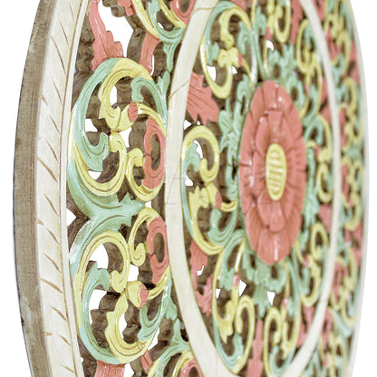 Carved Decorative Mandala "Wanita" - 31 Inches